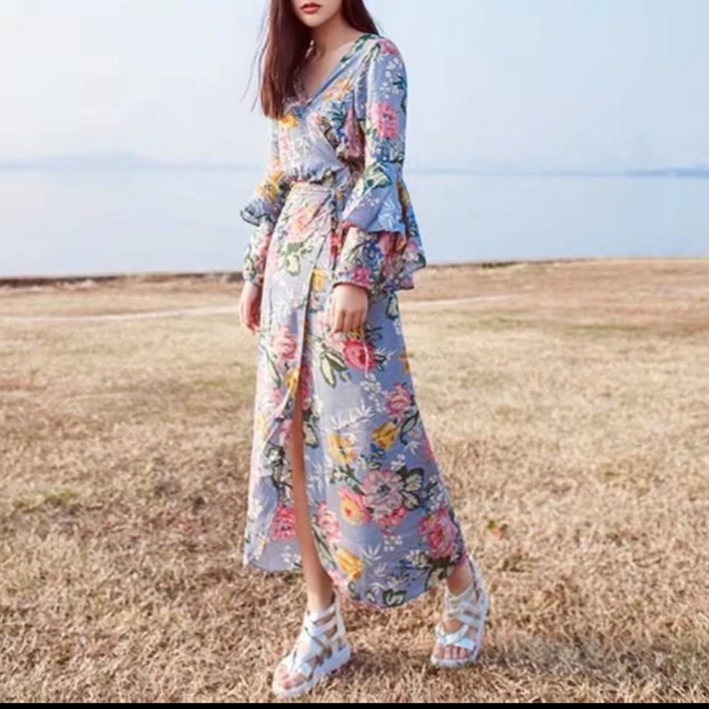 5⭐️ FAV BESTSELLER FLORAL PRINT SUMMER GOWN DRESS